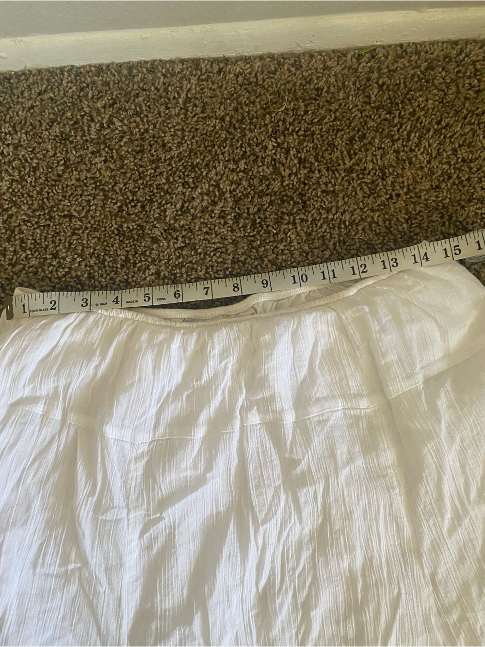 Ruby Rd. White Crinkled A-Line Skirt - Picture 4 of 7